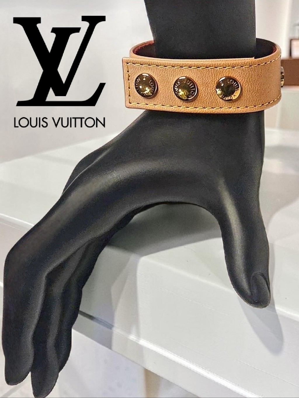 Rare Limited Edition Louis Vuitton Vachetta Leather Bracelet Nwot + Lv Dustbag